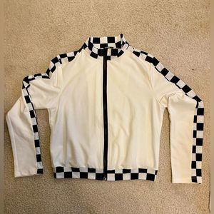 NWOT SHEIN Jacket Size S Checkered Motorcycle style